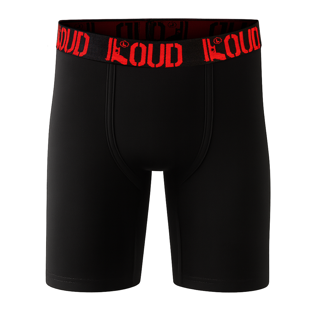 LOUD Bóxer Largo Algodón Rojo
