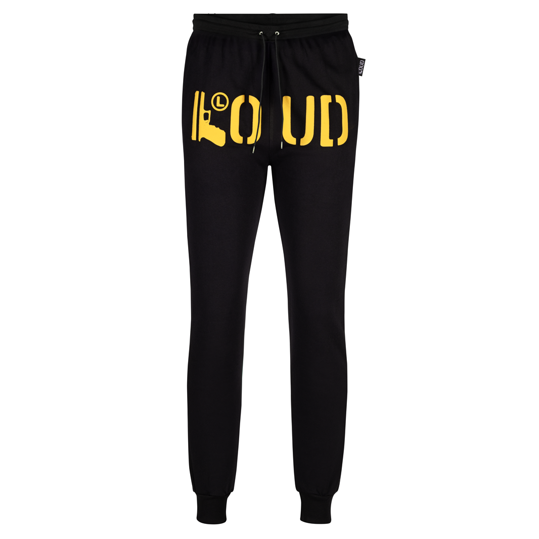Jogger LOUD Negro Amarillo