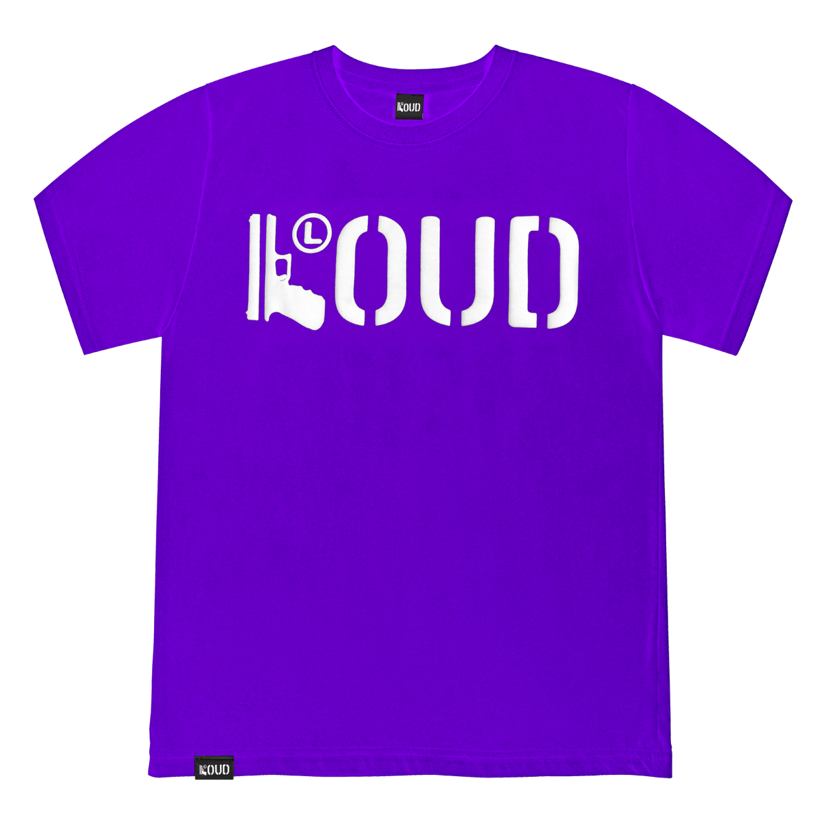 Polera LOUD 17 Morado Blanco