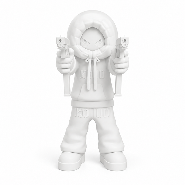 LOUD ART TOY 1.0 IMPRESO 3D WHITE