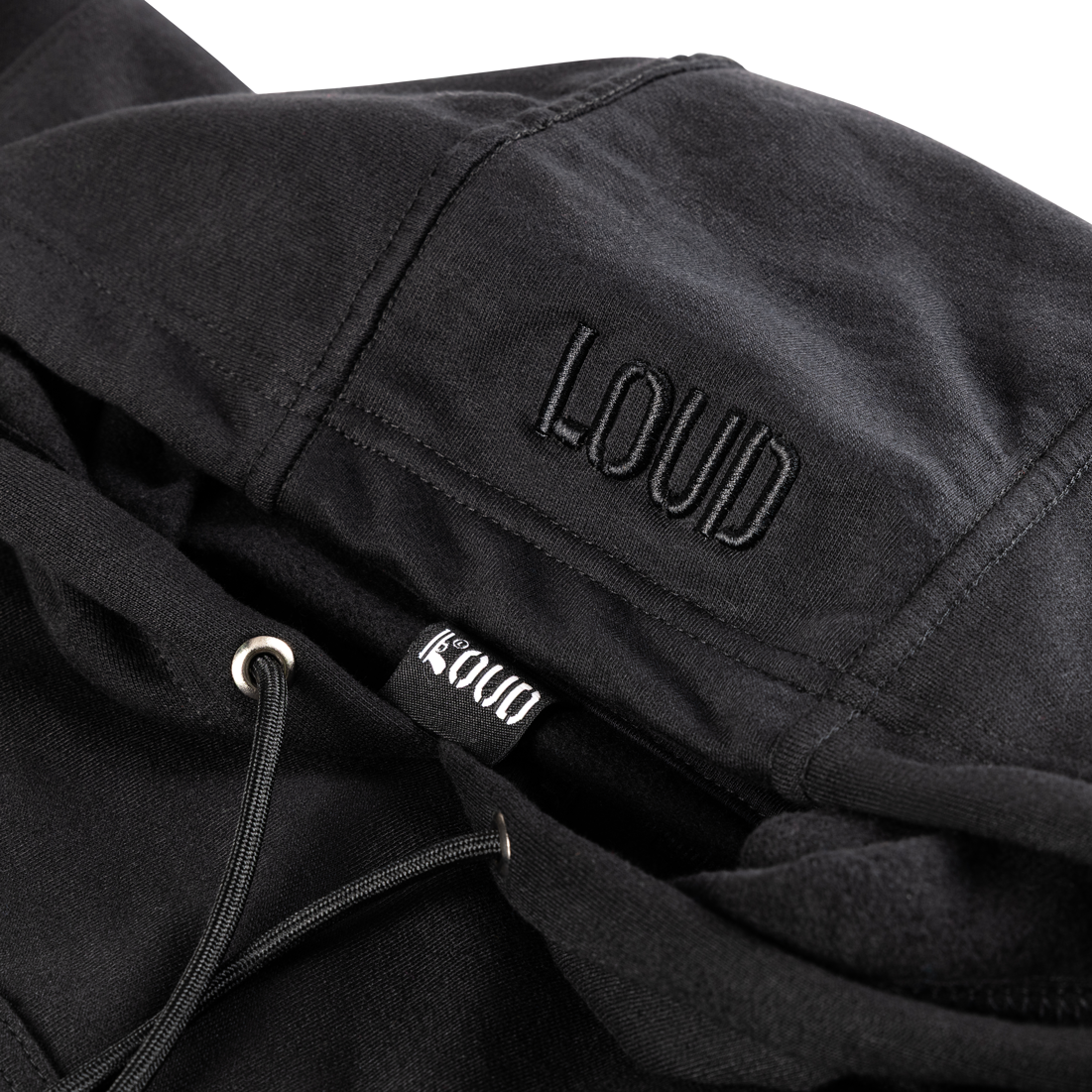 Poleron LOUD Basico Negro Bordado