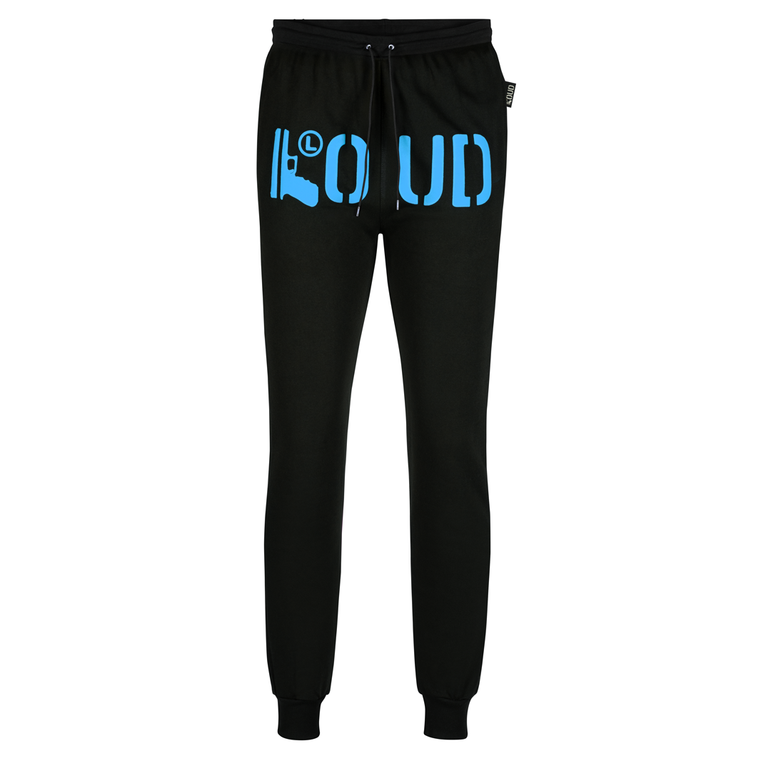 Jogger LOUD Negro Celeste