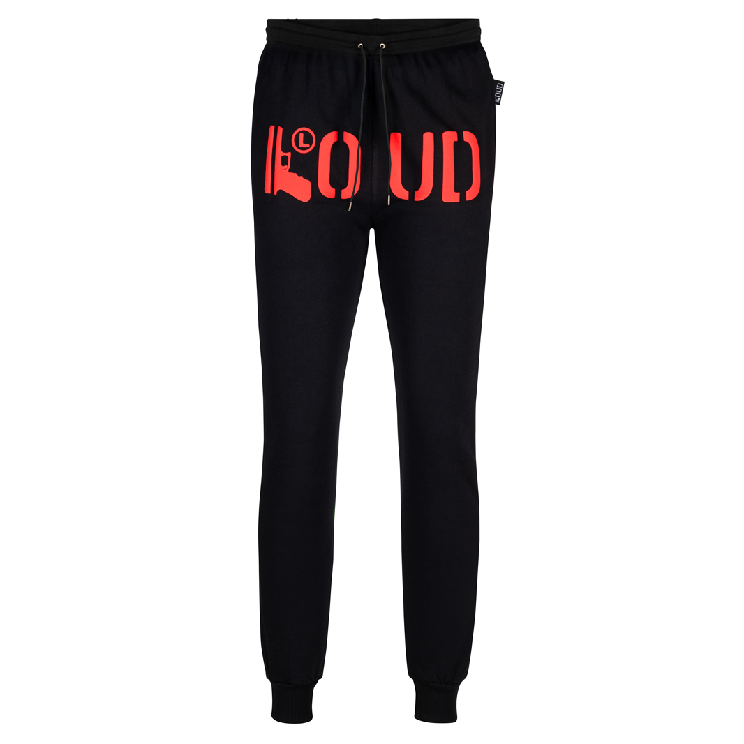 Jogger LOUD Negro Rojo