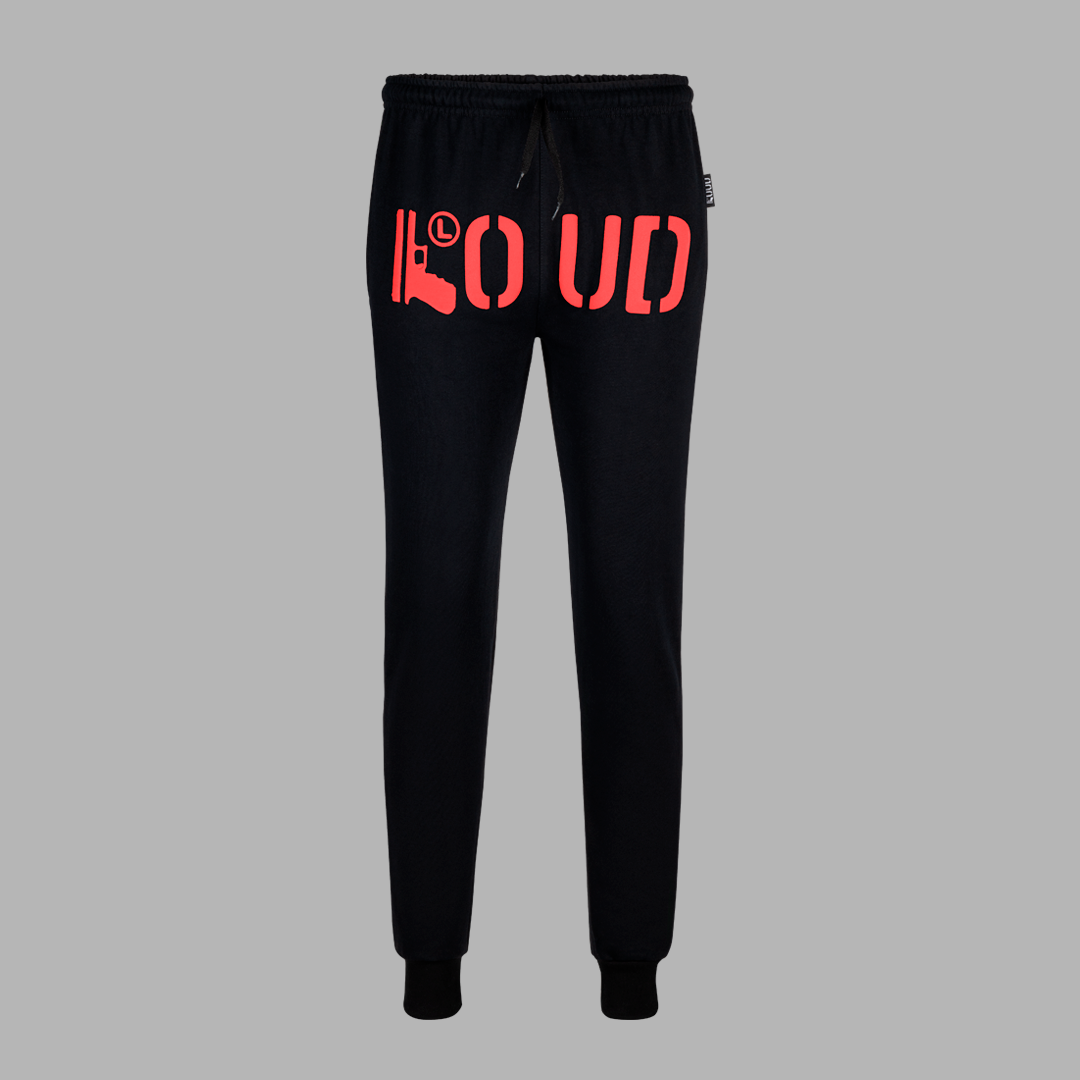 Jogger Loud Glock color negro rojo