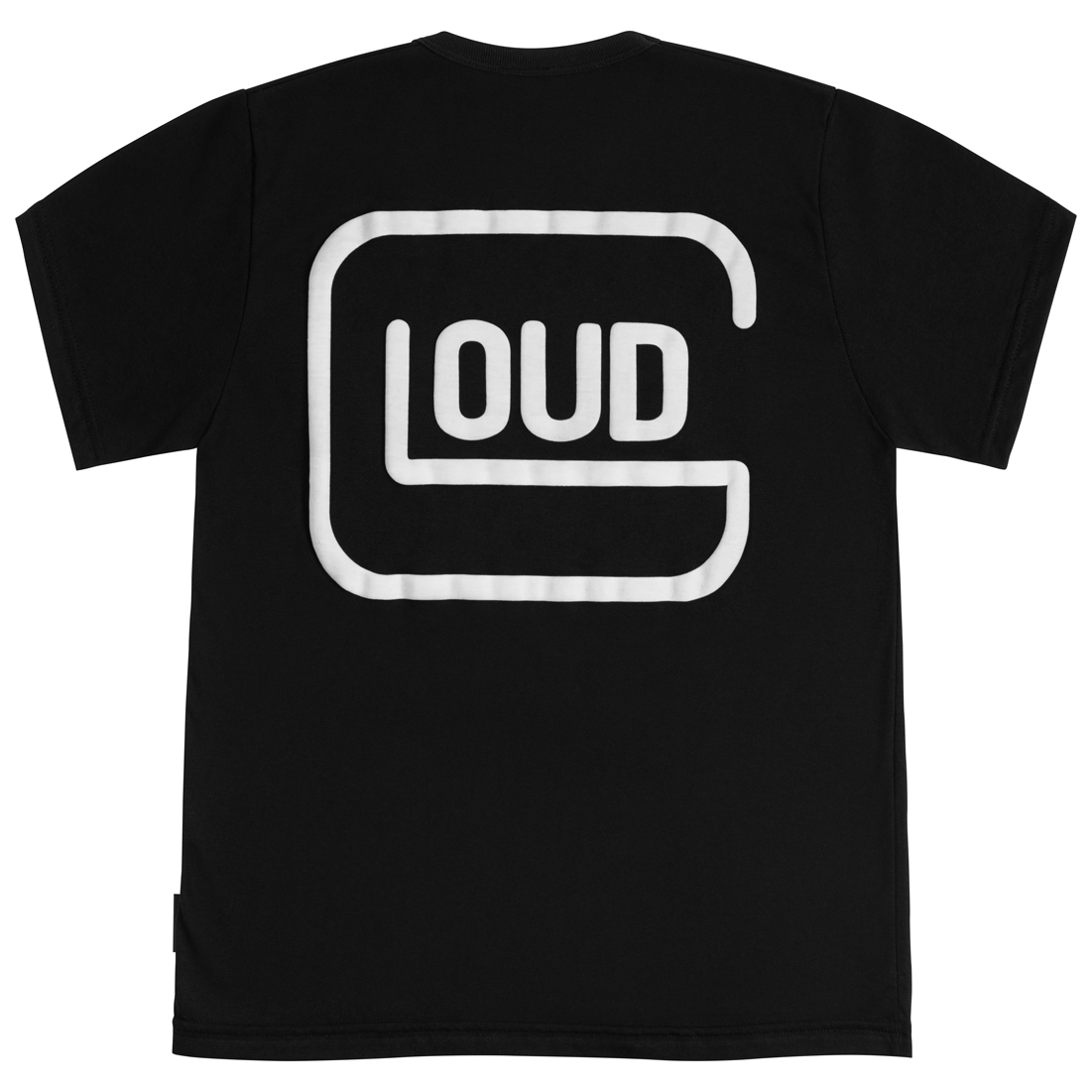 Polera LOUD Negro Blanco