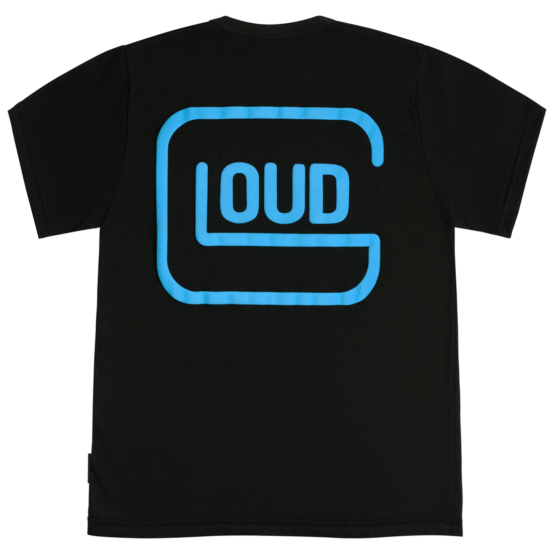 Polera LOUD Negro Celeste