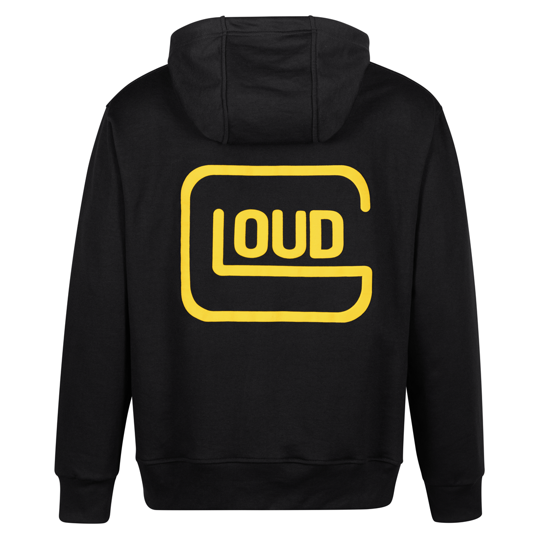 Poleron LOUD Negro Amarillo
