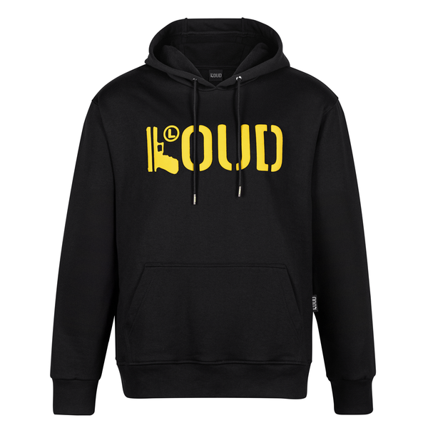 Poleron LOUD Negro Amarillo