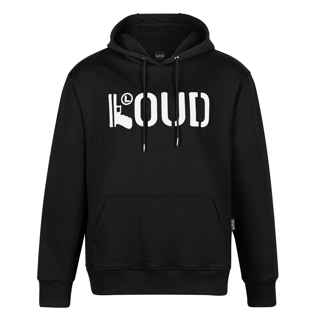 Poleron LOUD Negro Blanco
