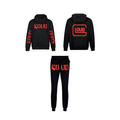 Conjunto LOUD Poleron + Jogger Negro Rojo Mangas
