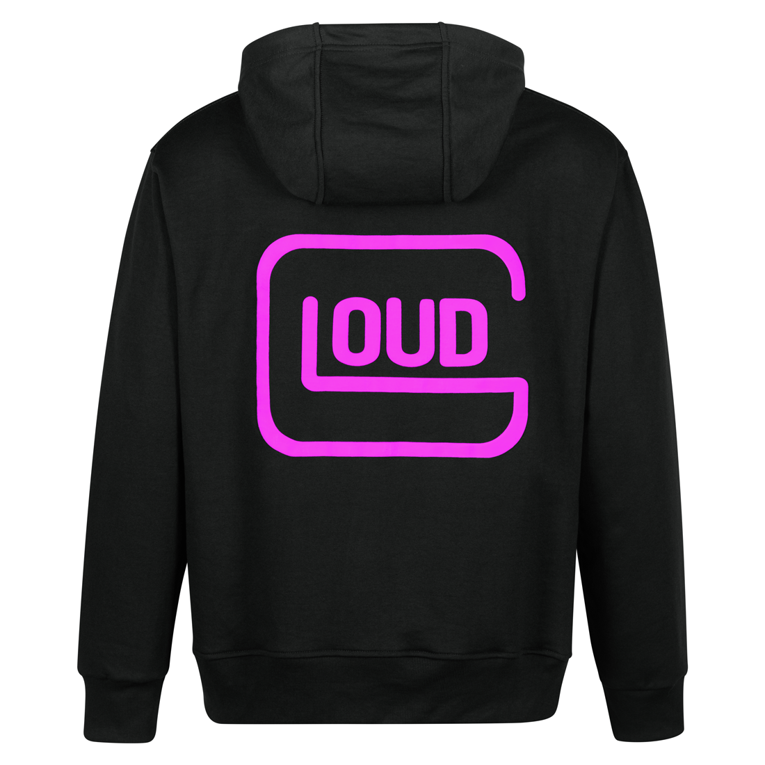 Poleron LOUD Negro Rosa