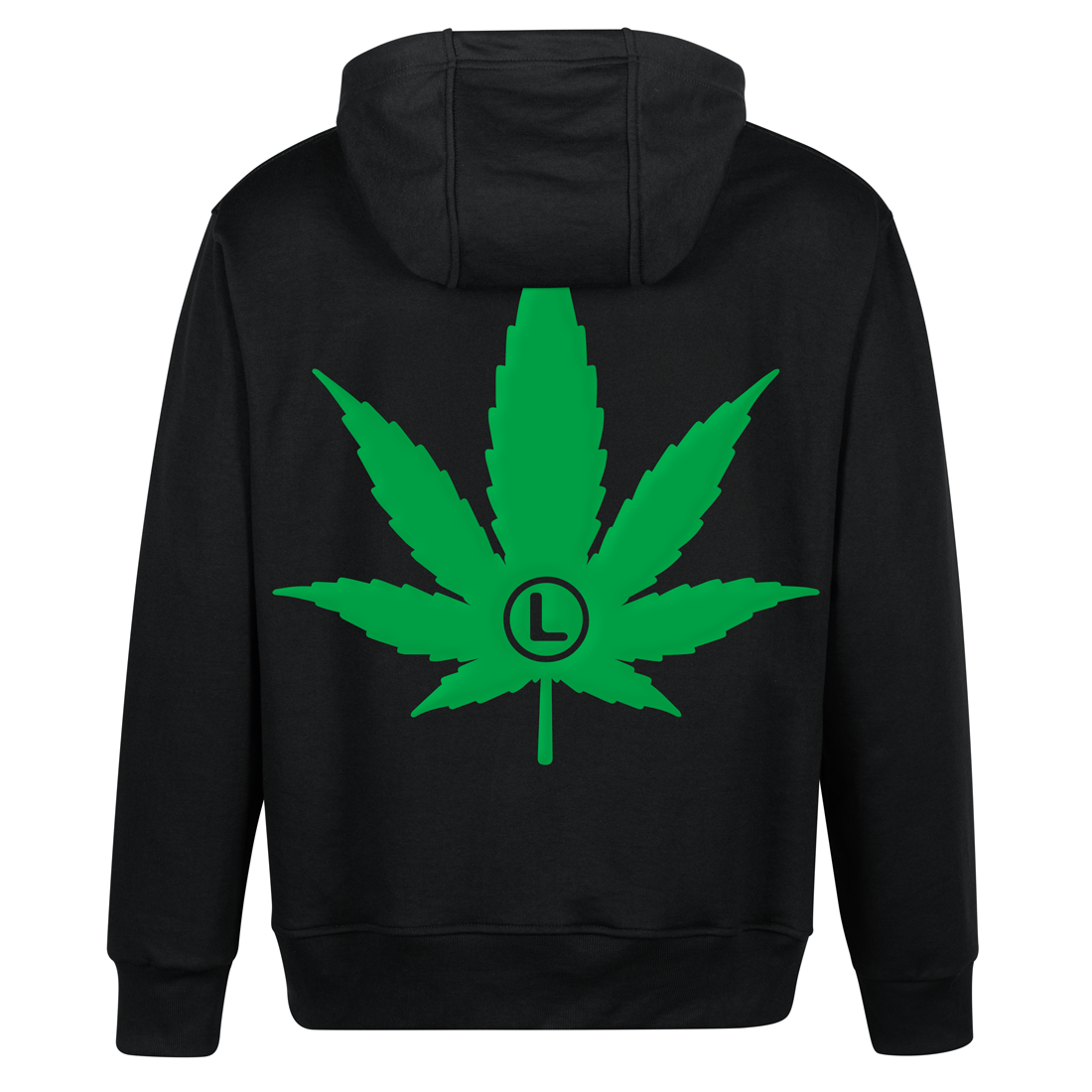 Poleron LOUD Negro Verde 4:20