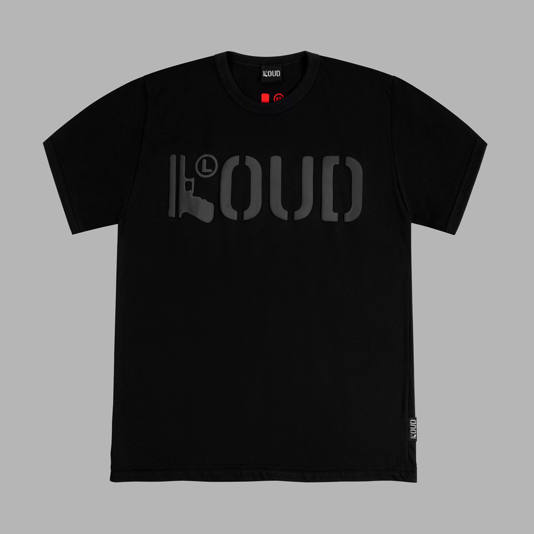 Polera Loud Glock color negro negro